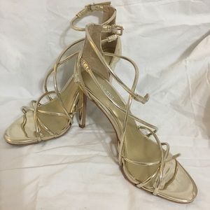 Gold Metallic Sandals